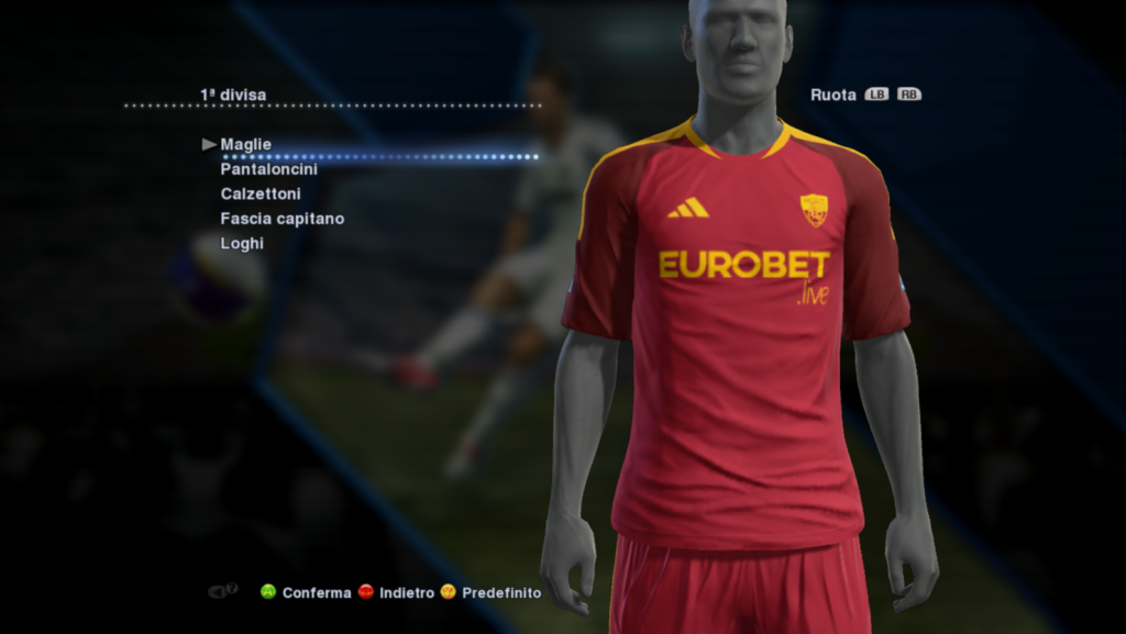 nuova maglia A S Roma stagione 2026 2027
