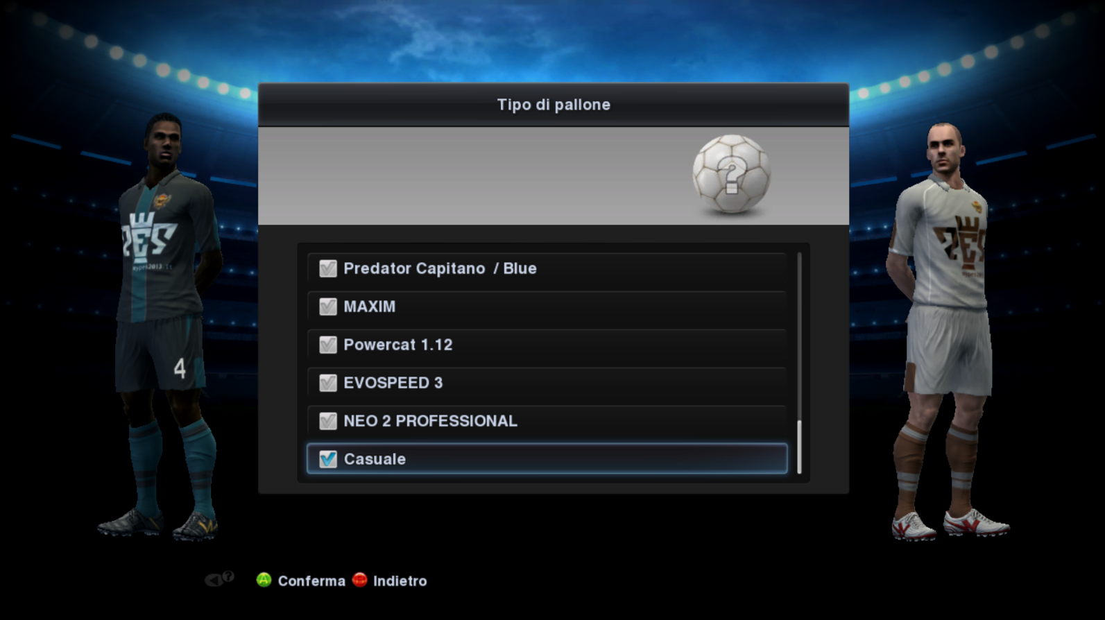 Tutti i palloni di PES 2013 (originali)